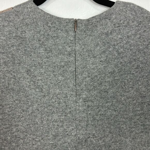Unlabel Gray Wool Blend Long Sleeve Fit & Flare Dress Size S - Picture 4 of 13